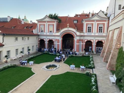 The Banquet in Ledebour Gardens close to Prague Castle